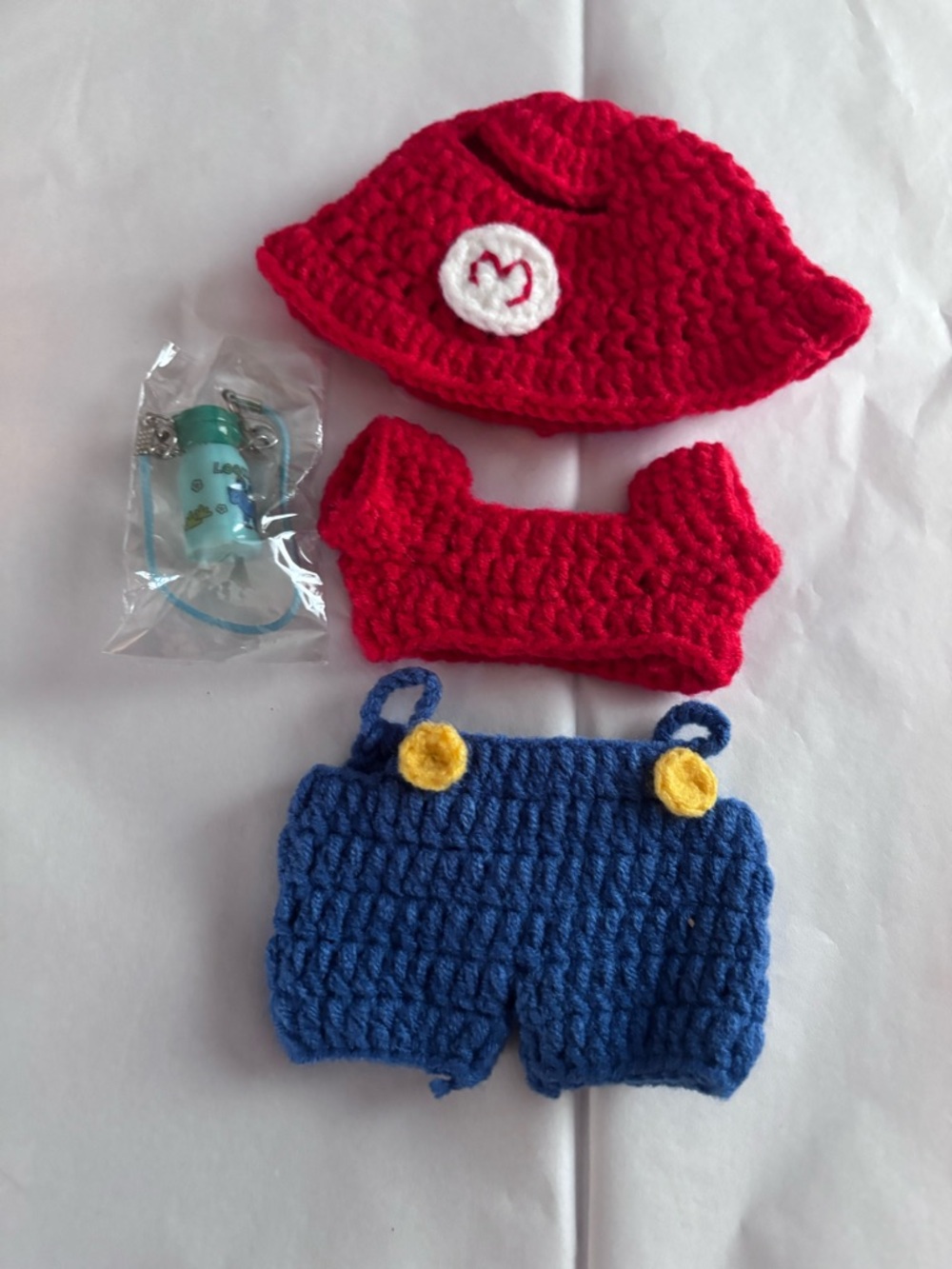 New! 4 Piece Labubu Super Mario Brothers Outfit